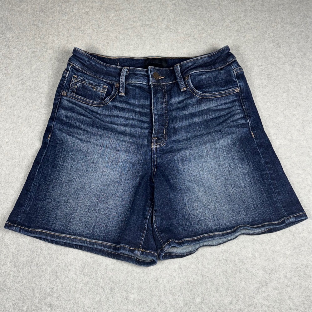 Buckle Black Fit No 93 High Rise Denim Shorts Dark Wash Size 29